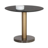 Monaco Wood Toppen Round Dining Table - LOOMLAN - SUNPAN - Dining Tables