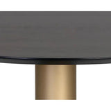 Monaco Wood Toppen Round Dining Table - LOOMLAN - SUNPAN - Dining Tables