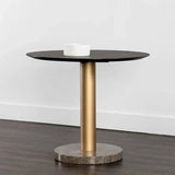 Monaco Wood Toppen Round Dining Table - LOOMLAN - SUNPAN - Dining Tables