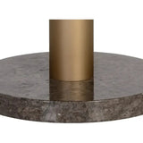 Monaco Wood Toppen Round Dining Table - LOOMLAN - SUNPAN - Dining Tables