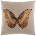 Monarch Yellow Throw Pillow With Insert - LOOMLAN - Throw Pillows