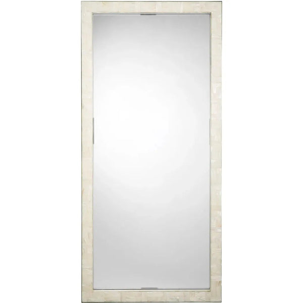 Monroe Mother Of Pearl Rectangle Floor Mirror - LOOMLAN - Jamie Young - Floor Mirrors