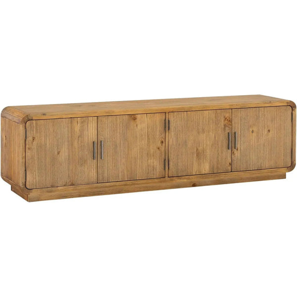 Monterey Wood Rustic Blonde Media Cabinet - LOOMLAN - Moe's Home - TV Stands & Media Centers