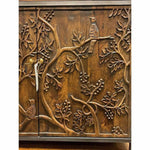 Mother Nature 59xTall Cabinet Birds Front Doors - LOOMLAN - LOOMLAN - Buffets & Curios