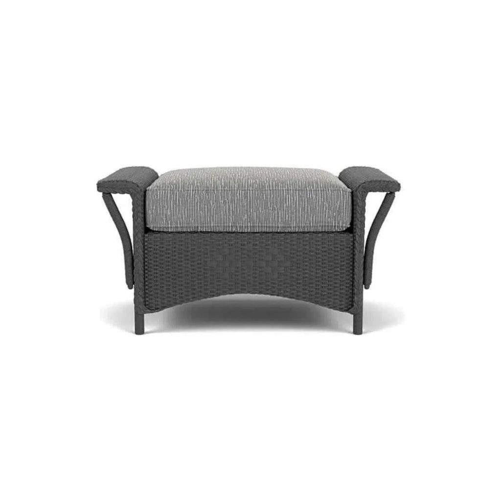 Nantucket Large Ottoman Premium Wicker Furniture - LOOMLAN - Lloyd Flanders - Outdoor Ottomans