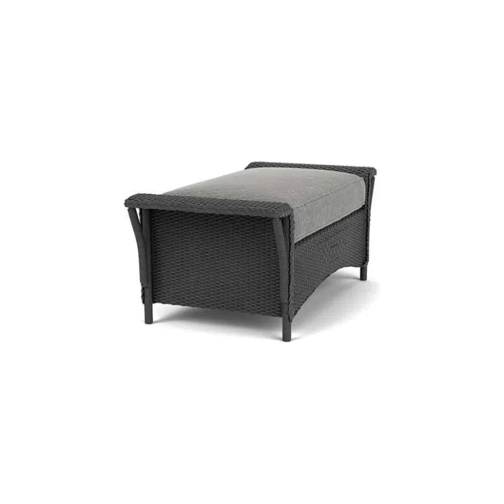 Nantucket Large Ottoman Premium Wicker Furniture - LOOMLAN - Lloyd Flanders - Outdoor Ottomans