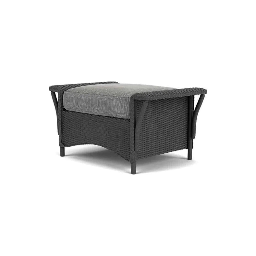 Nantucket Large Ottoman Premium Wicker Furniture - LOOMLAN - Lloyd Flanders - Outdoor Ottomans