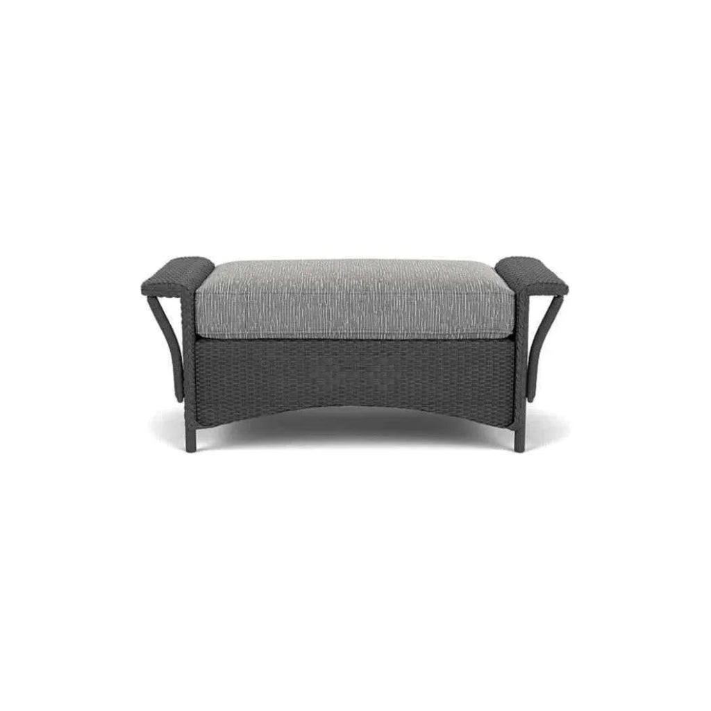 Nantucket Large Ottoman Premium Wicker Furniture - LOOMLAN - Lloyd Flanders - Outdoor Ottomans