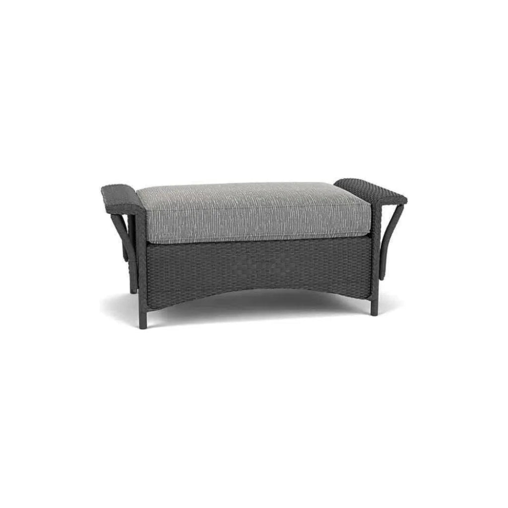 Nantucket Large Ottoman Premium Wicker Furniture - LOOMLAN - Lloyd Flanders - Outdoor Ottomans