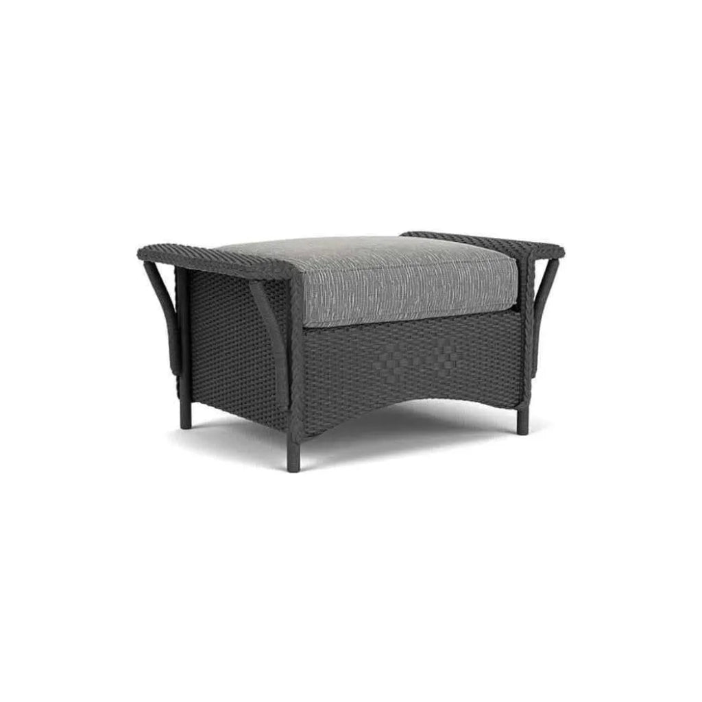 Nantucket Large Ottoman Premium Wicker Furniture - LOOMLAN - Lloyd Flanders - Outdoor Ottomans