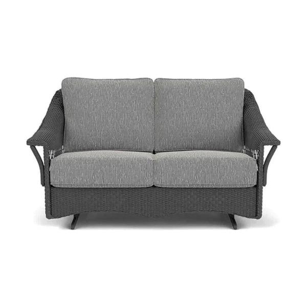 Nantucket Loveseat Glider Premium Wicker Furniture - LOOMLAN - Lloyd Flanders - Outdoor Sofas & Loveseats