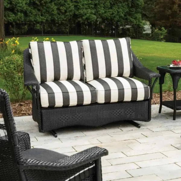 Nantucket Loveseat Glider Premium Wicker Furniture - LOOMLAN - Lloyd Flanders - Outdoor Sofas & Loveseats