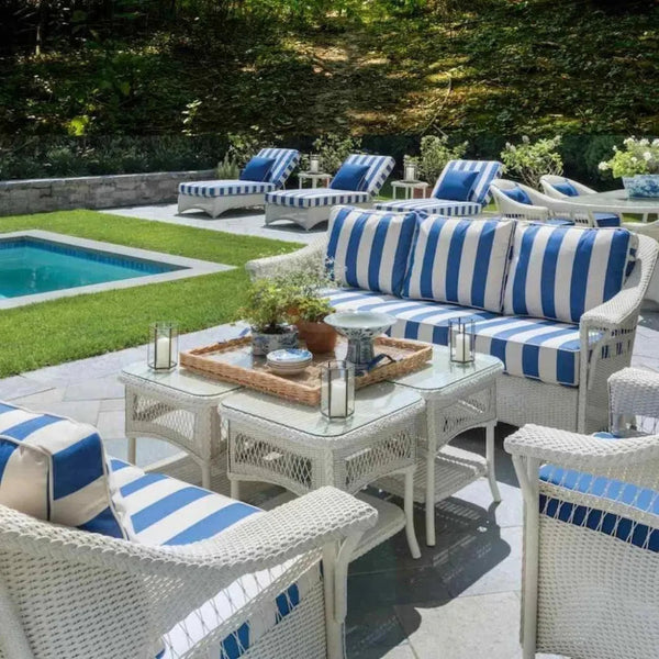 Nantucket Sofa Premium Wicker Furniture Lloyd Flanders - LOOMLAN - Lloyd Flanders - Outdoor Sofas & Loveseats