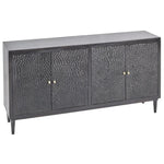 Narissa 4 Door Wood Black Sideboard - LOOMLAN - LOOMLAN - Sideboards