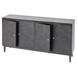 Narissa 4 Door Wood Black Sideboard - LOOMLAN - LOOMLAN - Sideboards