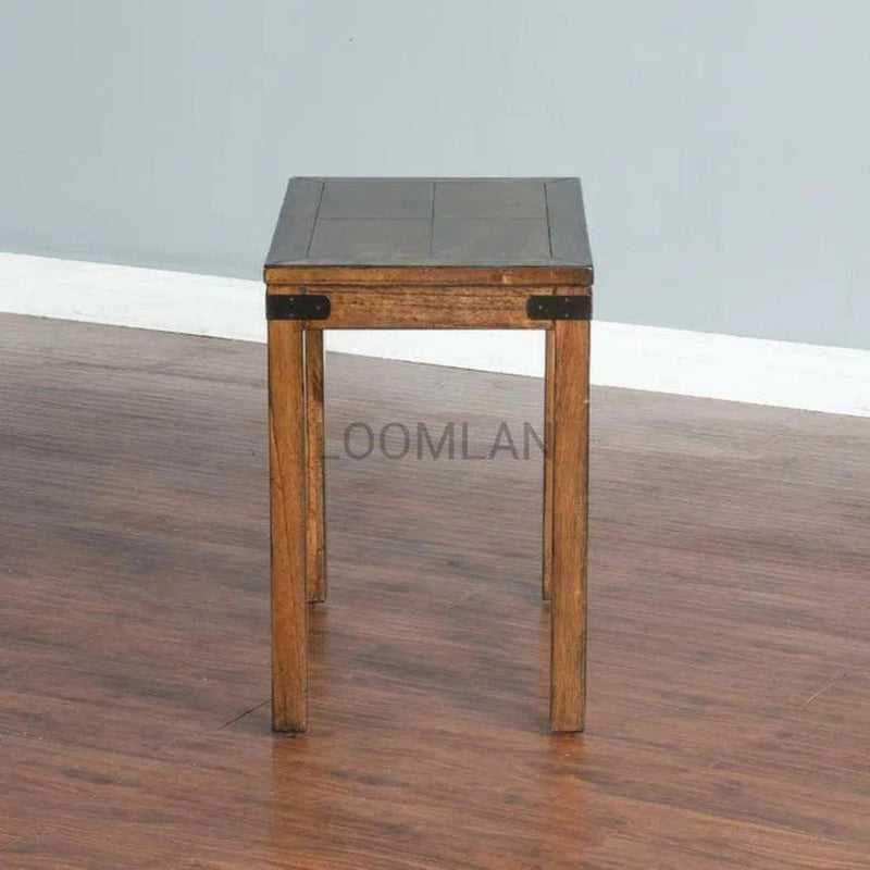 Narrow Purposefully Wood End Table 1 Drawer - LOOMLAN - Sunny D - Side Tables