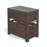 Narrow Rectangular Wood Chair Side Table - LOOMLAN - Sunny D - Side Tables