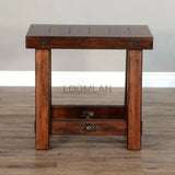 Narrow Rectangular Wood End Side Table - LOOMLAN - Sunny D - Side Tables