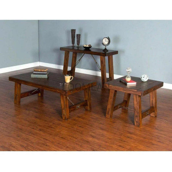 Narrow Rectangular Wood End Side Table - LOOMLAN - Sunny D - Side Tables