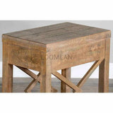 Narrow Wooden Durango Chairside Table - LOOMLAN - Sunny D - Side Tables