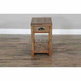 Narrow Wooden Durango Chairside Table - LOOMLAN - Sunny D - Side Tables