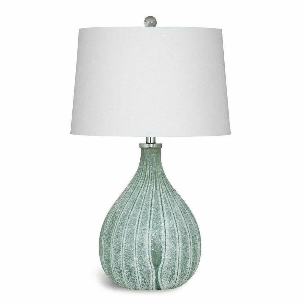 Nassau 29" Tall Glass Green Table Lamp - LOOMLAN - Bassett Mirror - Table Lamps