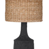 Natrona Black Resin Table Lamp - LOOMLAN - Bassett Mirror - Table Lamps