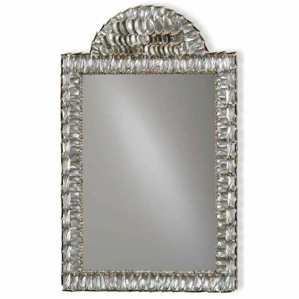 Natural Abalone Mirror - LOOMLAN - Currey & Co - Wall Mirrors