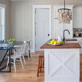 Natural Blacksmith Stillwater Oval Chandelier - LOOMLAN - Currey & Co - Chandeliers