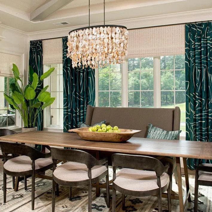 Natural Blacksmith Stillwater Oval Chandelier - LOOMLAN - Currey & Co - Chandeliers