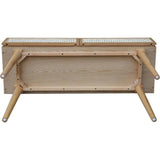 Natural Brown Console Table Drawers Wood Wood Base - LOOMLAN - LH Imports - Console Tables