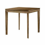 Natural Brown Square Side Table Wood Wood Base - LOOMLAN - LH Imports - Side Tables