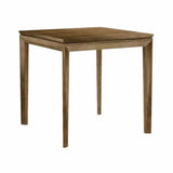 Natural Brown Square Side Table Wood Wood Base - LOOMLAN - LH Imports - Side Tables