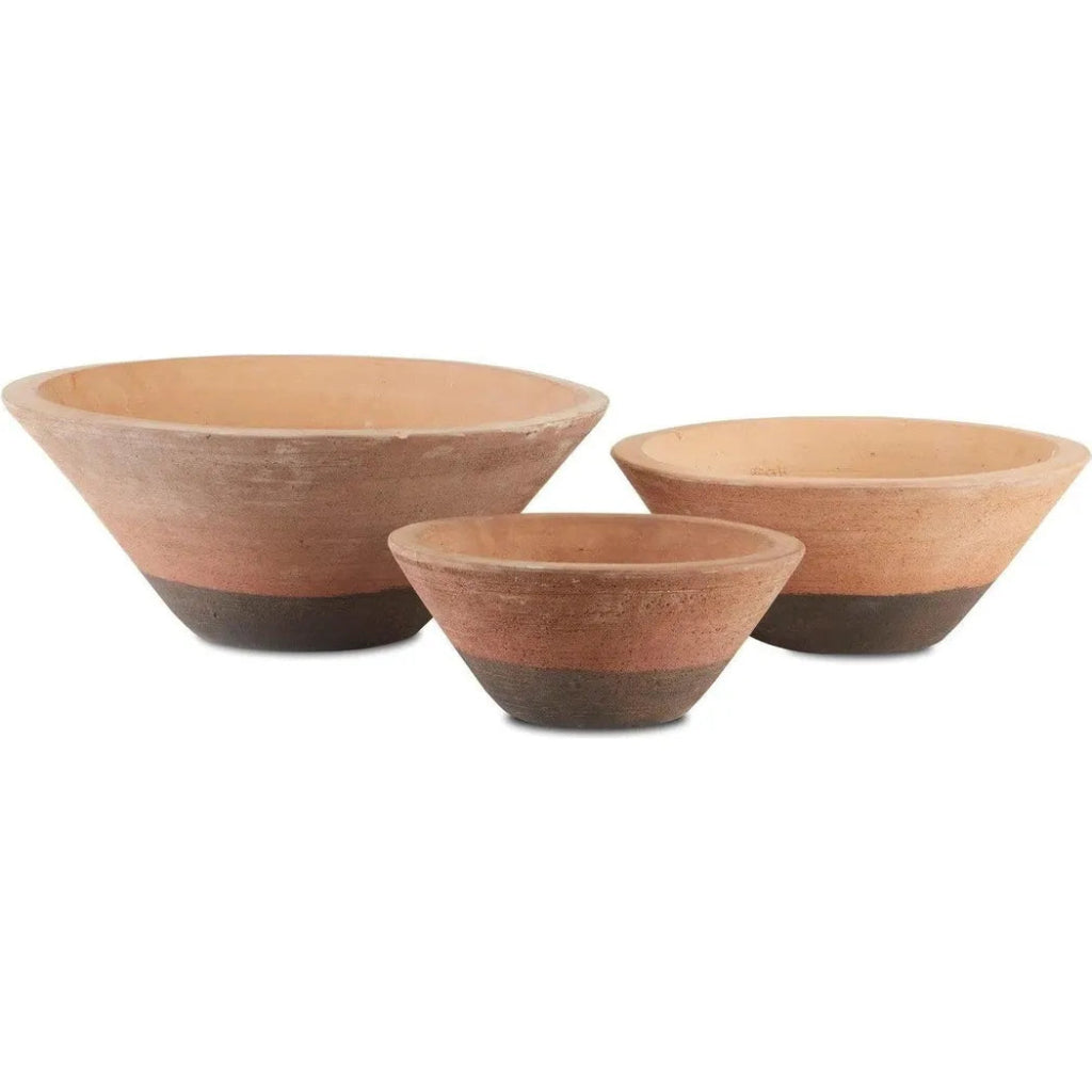 Natural Cottage Bowl Set of 3 - LOOMLAN - Currey & Co - Boxes & Bowls