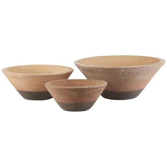 Natural Cottage Bowl Set of 3 - LOOMLAN - Currey & Co - Boxes & Bowls