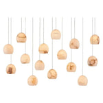 Natural Lazio Rectangular 15 - Light Multi - Drop Pendant - LOOMLAN - Currey & Co - Pendants