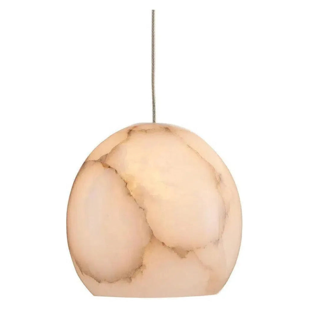 Natural Lazio Round 15 - Light Multi - Drop Pendant - LOOMLAN - Currey & Co - Pendants