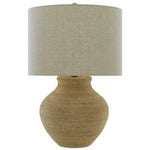 Natural Satin Black Hensen Table Lamp - LOOMLAN - Currey & Co - Table Lamps