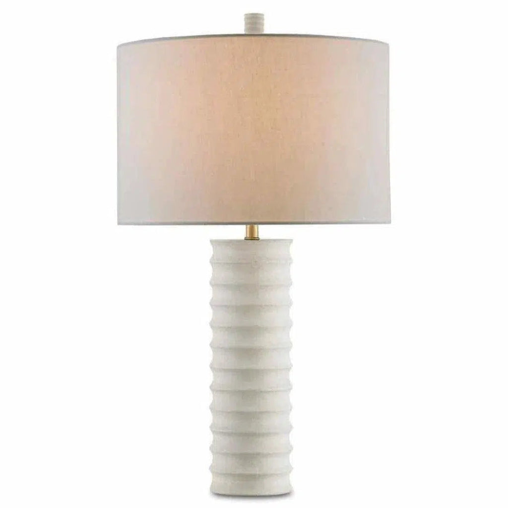 Natural Snowdrop Table Lamp - LOOMLAN - Currey & Co - Table Lamps