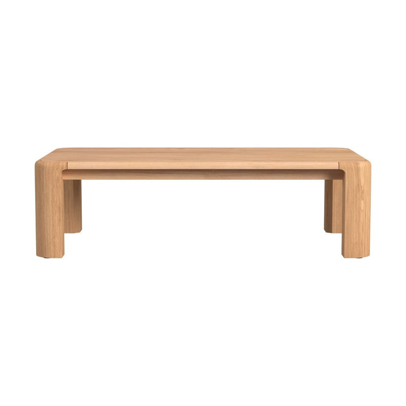 Natural Teak Outdoor Coffee Table - LOOMLAN - Sunset West - Outdoor Coffee Tables