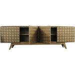 Natural Tone HandSquare Credenza Sideboard for Entryway - LOOMLAN - Victor Betancourt - Sideboards