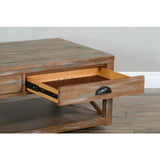 Naturally Cocktail Coffee Table 2 Drawers - LOOMLAN - Sunny D - Coffee Tables