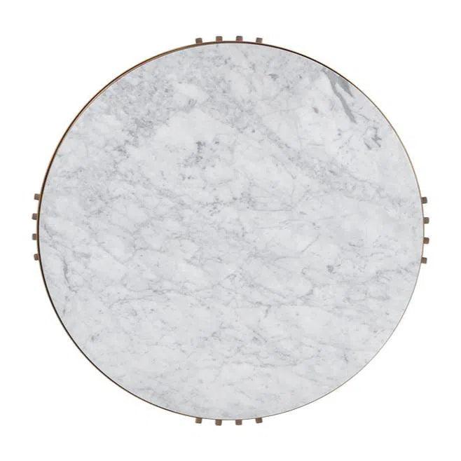 Naxos Coffee Table Marble Top & Glass Shelf - LOOMLAN - SUNPAN - Coffee Tables