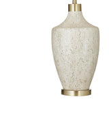 Neecole Cream Cement Table Lamp - LOOMLAN - Bassett Mirror - Table Lamps