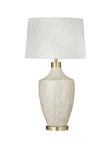 Neecole Cream Cement Table Lamp - LOOMLAN - Bassett Mirror - Table Lamps