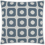 Needle Thread Slate Blue Large Throw Pillow Insert - LOOMLAN - D.V. Kap - Throw Pillows