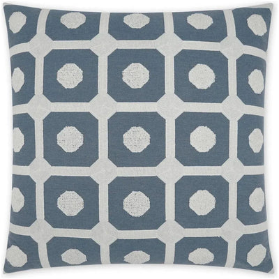 Needle Thread Slate Blue Large Throw Pillow Insert - LOOMLAN - D.V. Kap - Throw Pillows