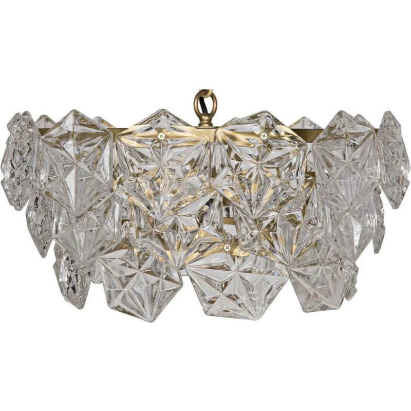 Neive Metal Small Chandelier With Brass - LOOMLAN - Noir - Chandeliers