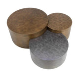 Neo Coffee Tables Set Of 3 Antique Brass - LOOMLAN - SUNPAN - Coffee Tables