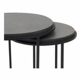 Nesting Tables Set Of 2 Black Contemporary - LOOMLAN - Moe's Home - Side Tables